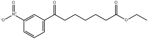 ETHYL 7-(3-NITROPHENYL)-7-OXOHEPTANOATE Struktur