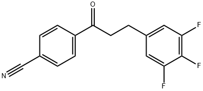 4'-CYANO-3-(3,4,5-TRIFLUOROPHENYL)PROPIOPHENONE Struktur