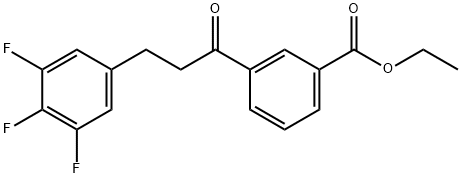 3'-CARBOETHOXY-3-(3,4,5-TRIFLUOROPHENYL)PROPIOPHENONE Struktur