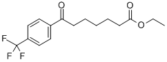 ETHYL 7-OXO-7-(4-TRIFLUOROMETHYLPHENYL)HEPTANOATE Struktur