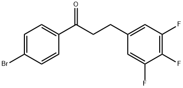 4'-BROMO-3-(3,4,5-TRIFLUOROPHENYL)PROPIOPHENONE Struktur