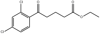 ETHYL 5-(2,4-DICHLOROPHENYL)-5-OXOVALERATE Struktur