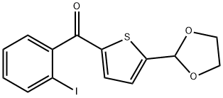 5-(1,3-DIOXOLAN-2-YL)-2-(2-IODOBENZOYL)THIOPHENE Struktur