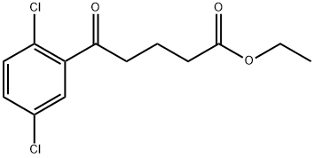 ETHYL 5-(2,5-DICHLOROPHENYL)-5-OXOVALERATE Struktur