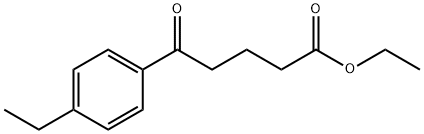 ETHYL 5-(4-ETHYLPHENYL)-5-OXOVALERATE Struktur