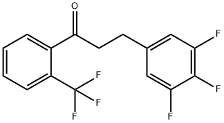 2'-TRIFLUOROMETHYL-3-(3,4,5-TRIFLUOROPHENYL)PROPIOPHENONE Struktur