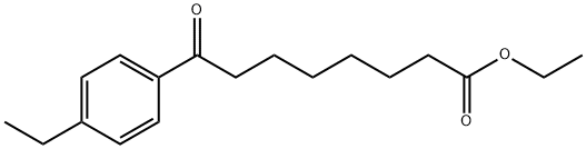 ETHYL 8-(4-ETHYLPHENYL)-8-OXOOCTANOATE Struktur