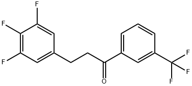 3'-TRIFLUOROMETHYL-3-(3,4,5-TRIFLUOROPHENYL)PROPIOPHENONE Struktur