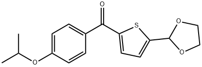 5-(1,3-DIOXOLAN-2-YL)-2-(4-ISOPROPOXYLBENZOYL)THIOPHENE Struktur