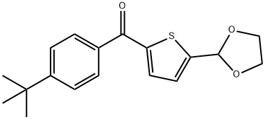 2-(4-T-BUTYLBENZOYL)-5-(1,3-DIOXOLAN-2-YL)THIOPHENE Struktur