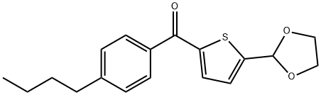 2-(4-N-BUTYLBENZOYL)-5-(1,3-DIOXOLAN-2-YL)THIOPHENE Struktur