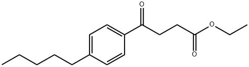 ETHYL 4-OXO-4-(4-N-PENTYLPHENYL)BUTYRATE Struktur