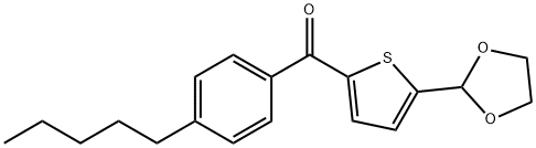 5-(1,3-DIOXOLAN-2-YL)-2-(4-PENTYLBENZOYL)THIOPHENE Struktur