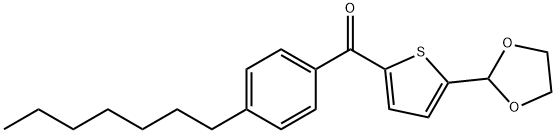 5-(1,3-DIOXOLAN-2-YL)-2-(4-HEPTYLBENZOYL)THIOPHENE Struktur