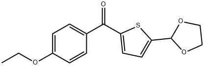 5-(1,3-DIOXOLAN-2-YL)-2-(4-ETHOXYBENZOYL)THIOPHENE Struktur