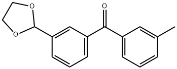 3-(1,3-DIOXOLAN-2-YL)-3'-METHYLBENZOPHENONE Struktur