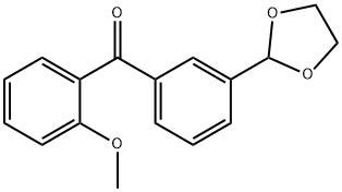 3'-(1,3-DIOXOLAN-2-YL)-2-METHOXYBENZOPHENONE Struktur