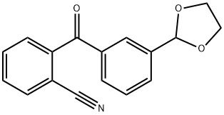 2-CYANO-3'-(1,3-DIOXOLAN-2-YL)BENZOPHENONE Struktur