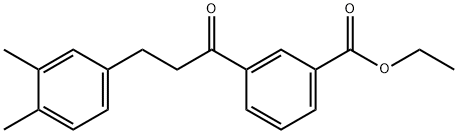 3'-CARBOETHOXY-3-(3,4-DIMETHYLPHENYL)PROPIOPHENONE Struktur