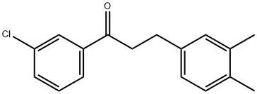 3'-CHLORO-3-(3,4-DIMETHYLPHENYL)PROPIOPHENONE Struktur