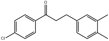 4'-CHLORO-3-(3,4-DIMETHYLPHENYL)PROPIOPHENONE Struktur