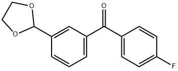 3-(1,3-DIOXOLAN-2-YL)-4'-FLUOROBENZOPHENONE Struktur