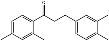 2',4'-DIMETHYL-3-(3,4-DIMETHYLPHENYL)PROPIOPHENONE Struktur