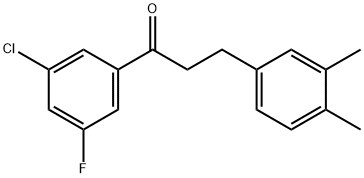 3'-CHLORO-3-(3,4-DIMETHYLPHENYL)-5'-FLUOROPROPIOPHENONE price.