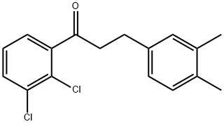 2',3'-DICHLORO-3-(3,4-DIMETHYLPHENYL)PROPIOPHENONE Struktur