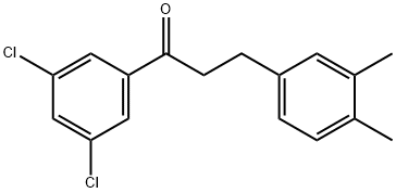 3',5'-DICHLORO-3-(3,4-DIMETHYLPHENYL)PROPIOPHENONE Struktur