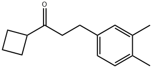 CYCLOBUTYL 2-(3,4-DIMETHYLPHENYL)ETHYL KETONE Struktur