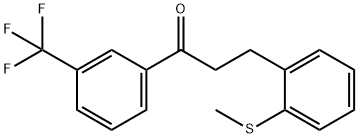 3-(2-THIOMETHYLPHENYL)-3'-TRIFLUOROMETHYLPROPIOPHENONE Struktur