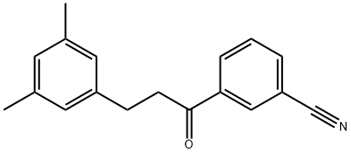 3'-CYANO-3-(3,5-DIMETHYLPHENYL)PROPIOPHENONE Struktur