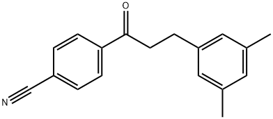 4'-CYANO-3-(3,5-DIMETHYLPHENYL)PROPIOPHENONE Struktur