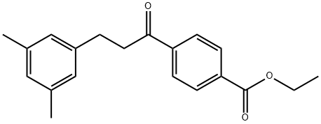 4'-CARBOETHOXY-3-(3,5-DIMETHYLPHENYL)PROPIOPHENONE Struktur