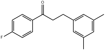 3-(3,5-DIMETHYLPHENYL)-4'-FLUOROPROPIOPHENONE Struktur