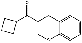 CYCLOBUTYL 2-(2-THIOMETHYLPHENYL)ETHYL KETONE Struktur