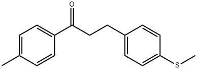 4'-METHYL-3-(4-METHYLTHIOLPHENYL)PROPIOPHENONE Struktur