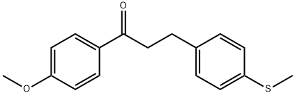 4'-METHOXY-3-(4-THIOMETHYLPHENYL)PROPIOPHENONE Struktur