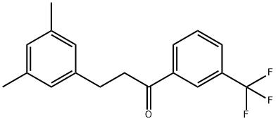 3-(3,5-DIMETHYLPHENYL)-3'-TRIFLUOROMETHYLPROPIOPHENONE Struktur