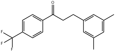 3-(3,5-DIMETHYLPHENYL)-4'-TRIFLUOROMETHYLPROPIOPHENONE Struktur