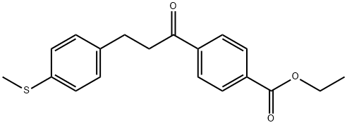 4'-CARBOETHOXY-3-(4-THIOMETHYLPHENYL)PROPIOPHENONE Struktur