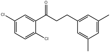 2',5'-DICHLORO-3-(3,5-DIMETHYLPHENYL)PROPIOPHENONE Struktur