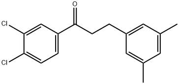 3',4'-DICHLORO-3-(3,5-DIMETHYLPHENYL)PROPIOPHENONE Struktur