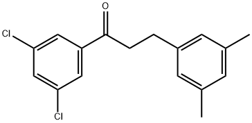 3',5'-DICHLORO-3-(3,5-DIMETHYLPHENYL)PROPIOPHENONE Struktur