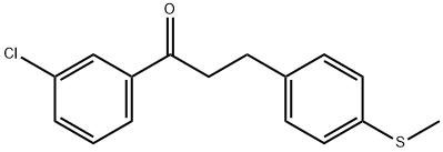 3'-CHLORO-3-(4-THIOMETHYLPHENYL)PROPIOPHENONE Struktur