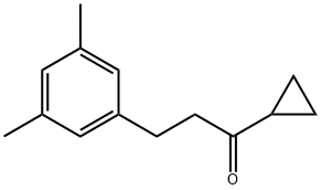 CYCLOPROPYL 2-(3,5-DIMETHYLPHENYL)ETHYL KETONE Struktur