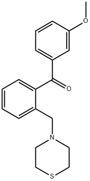 3'-METHOXY-2-THIOMORPHOLINOMETHYL BENZOPHENONE Struktur