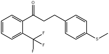 3-(4-THIOMETHYLPHENYL)-2'-TRIFLUOROMETHYLPROPIOPHENONE Struktur