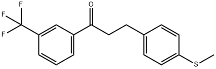 3-(4-THIOMETHYLPHENYL)-3'-TRIFLUOROMETHYLPROPIOPHENONE Struktur